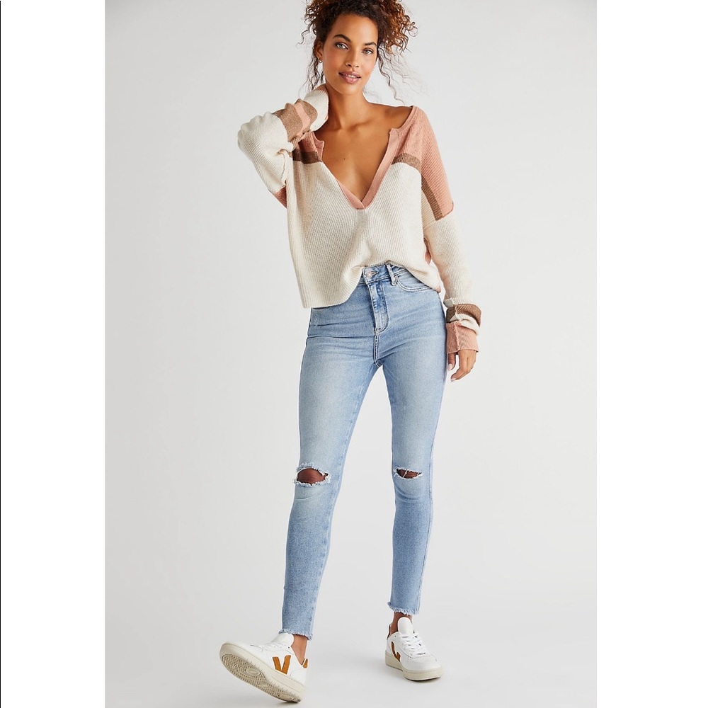 Free People Raw High-Rise Jegging